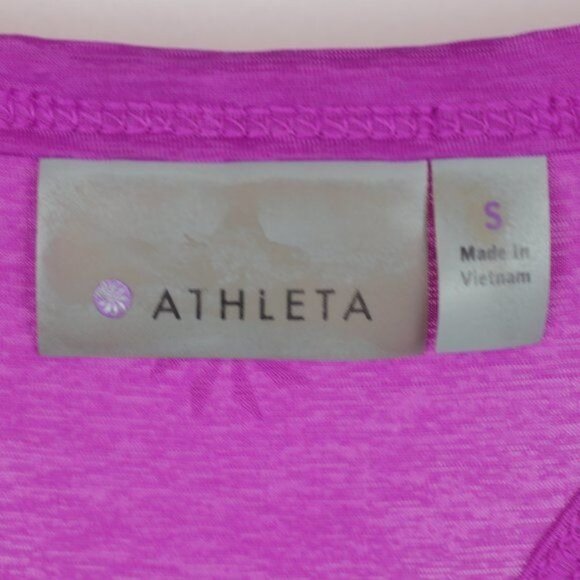 Athleta Women's Small Purple Quick Dry Scoop Neck Racerback Athletic Tank Top - Picture 6 of 8